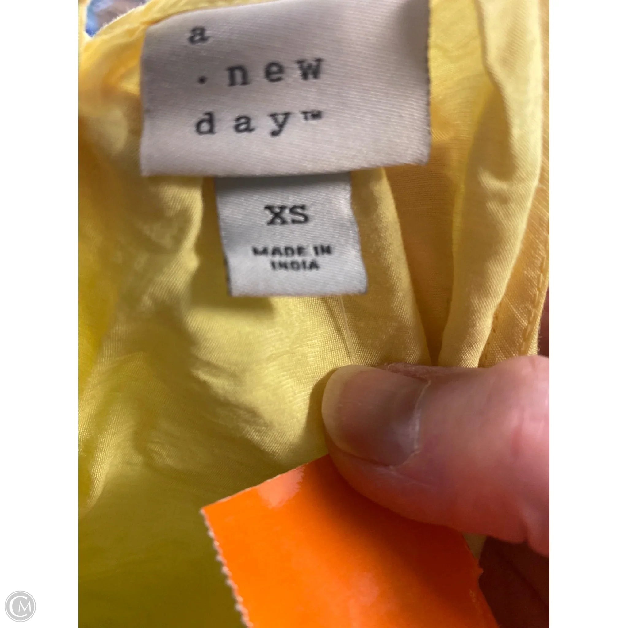 Tank Top By A New Day In Yellow, Size: Xs