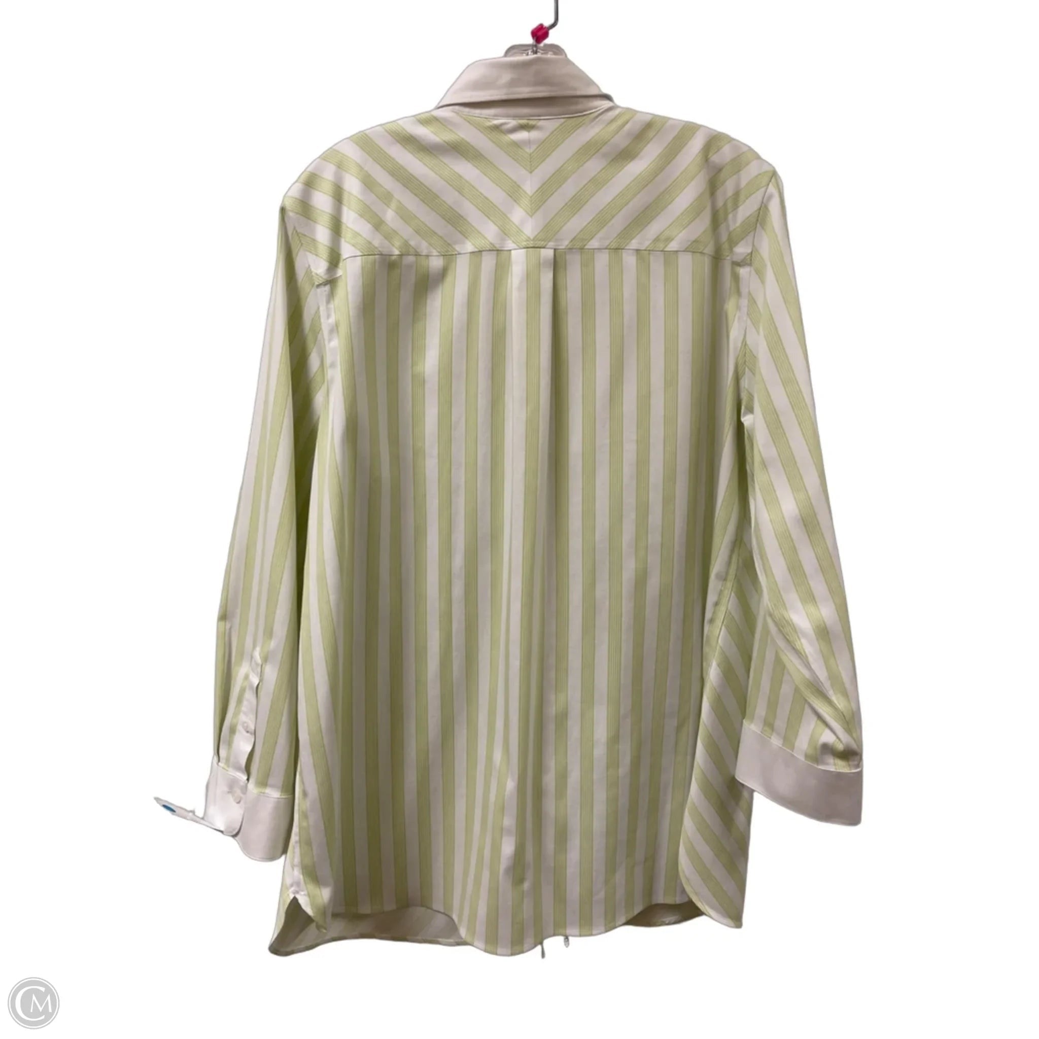Blouse Long Sleeve By Chicos In Green, Size: Xlp