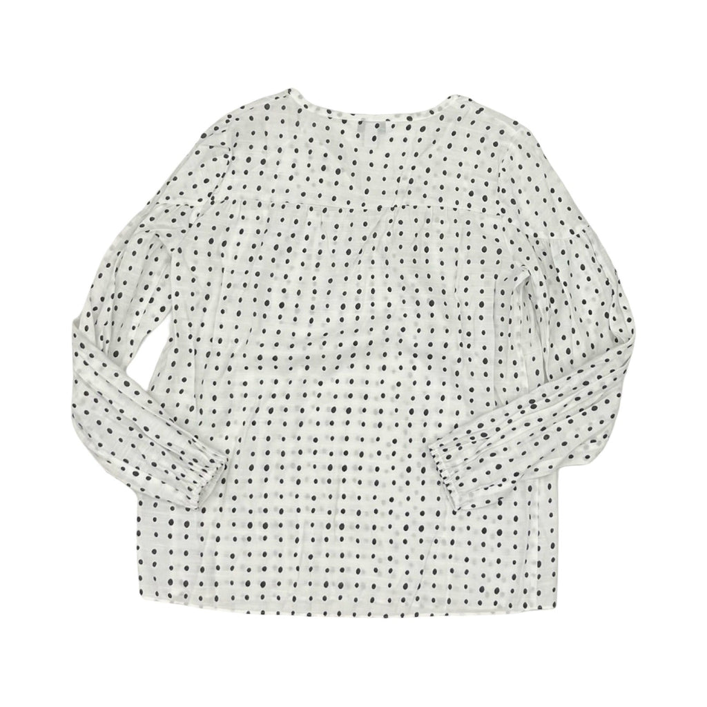 Blouse Ls By Nine West Apparel In Black & White, Size:S