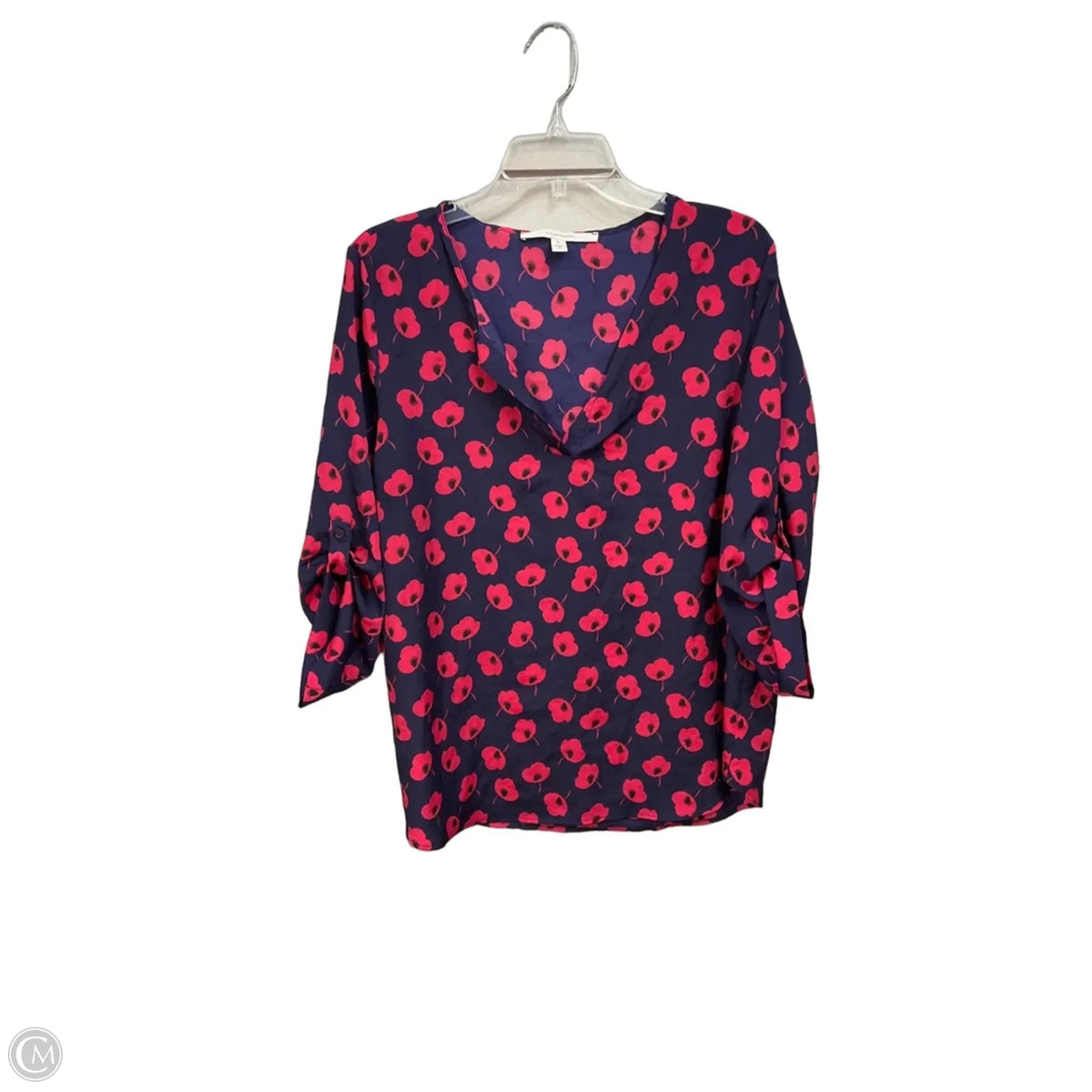 Blouse 3/4 Sleeve By 41 Hawthorn In Floral Print, Size: Xl
