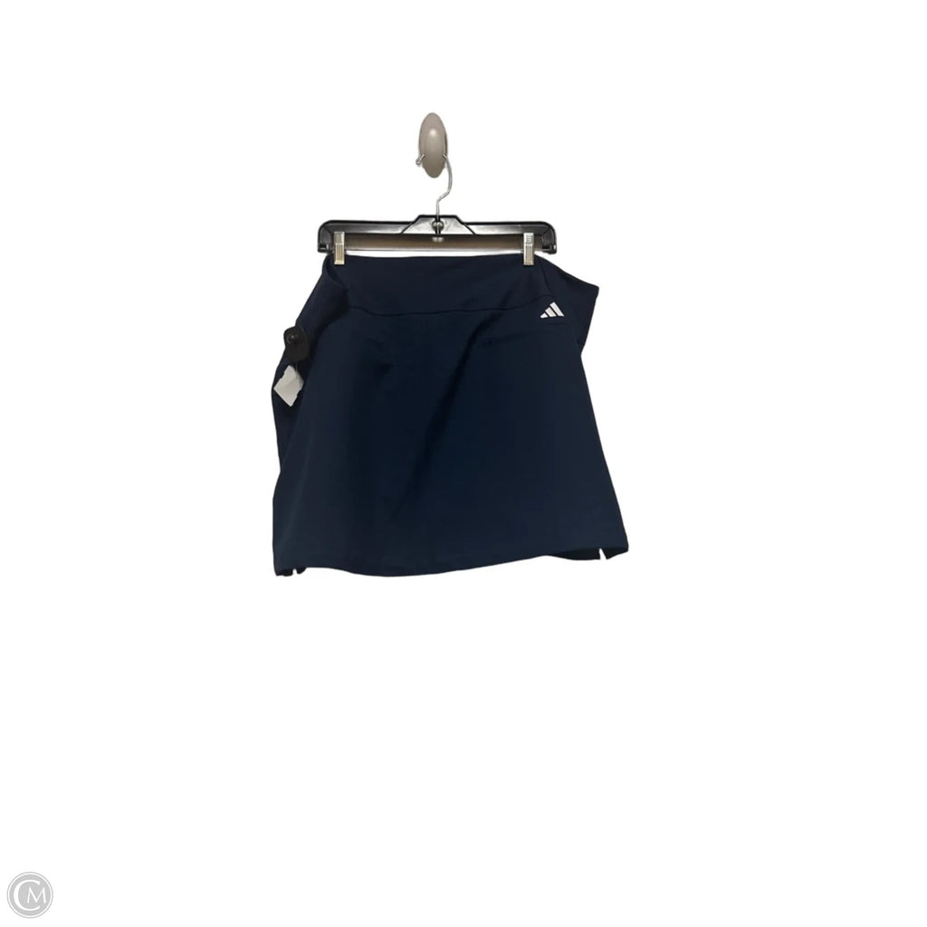 Athletic Skort By Adidas In Blue, Size: 2x