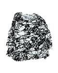 Top 3/4 Sleeve By Chicos In Black & Tan, Size:Xl