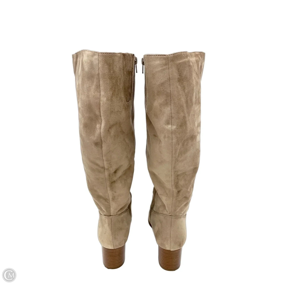 Boots Knee Heels By Comfortview In Tan, Size: 9.5
