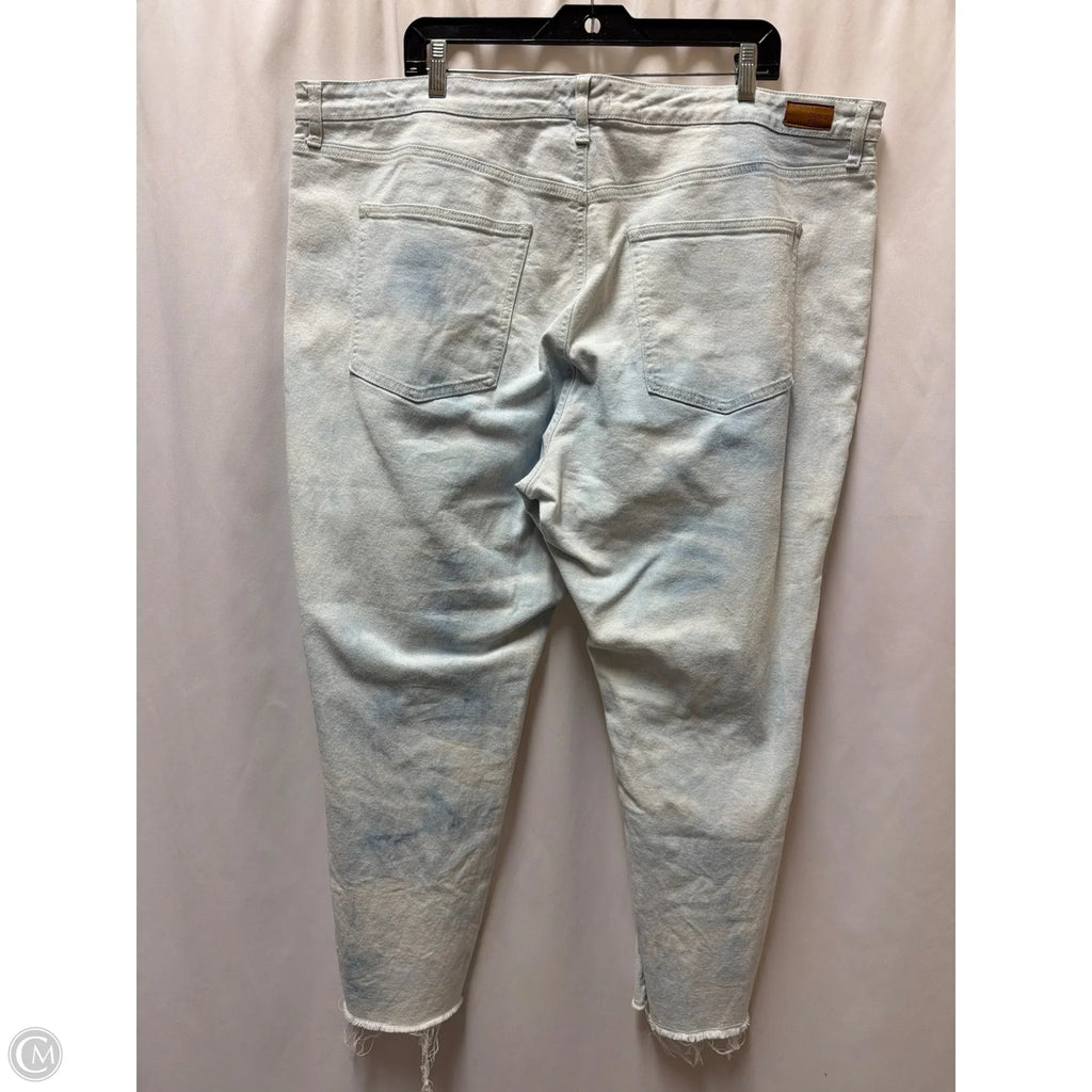 Jeans Straight By Crown And Ivy In Blue Denim, Size: 22