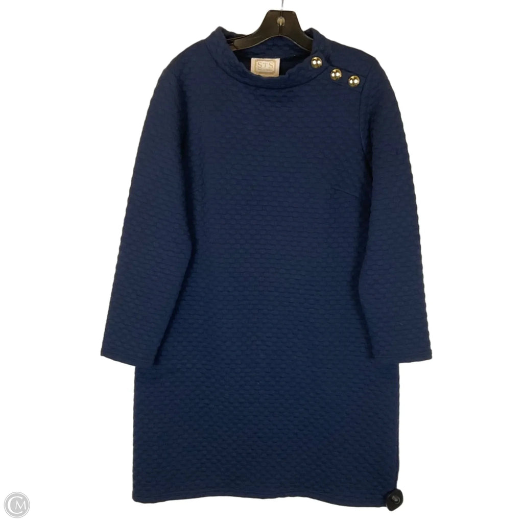 Dress Casual Midi By Sail To Sable In Navy, Size: L