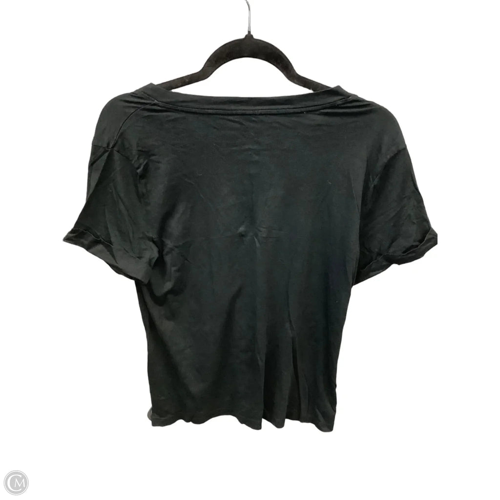 Top Short Sleeve Basic By A New Day In Black, Size: M