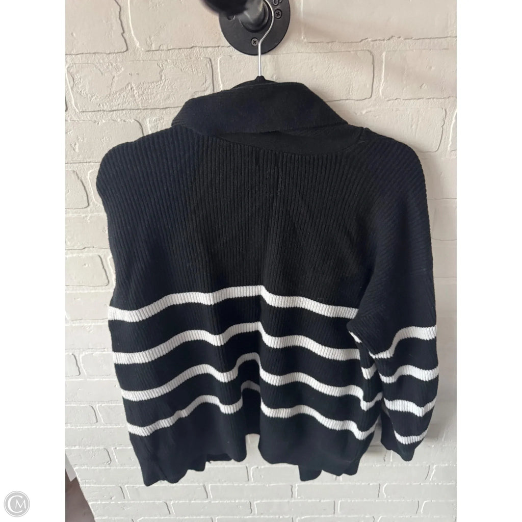 Sweater Cardigan By A New Day In Black & White, Size: L