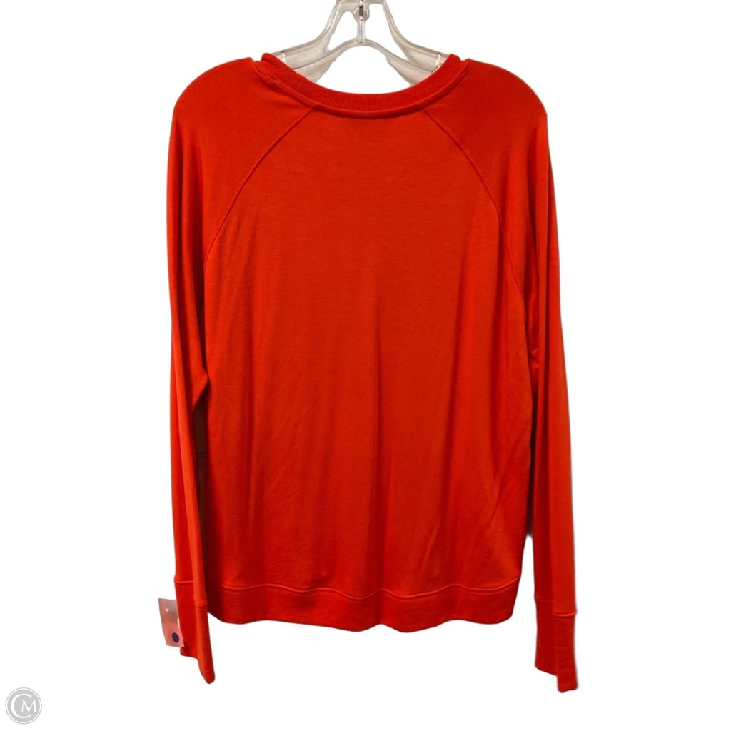 Athletic Sweatshirt Crewneck By Athleta In Orange, Size: M