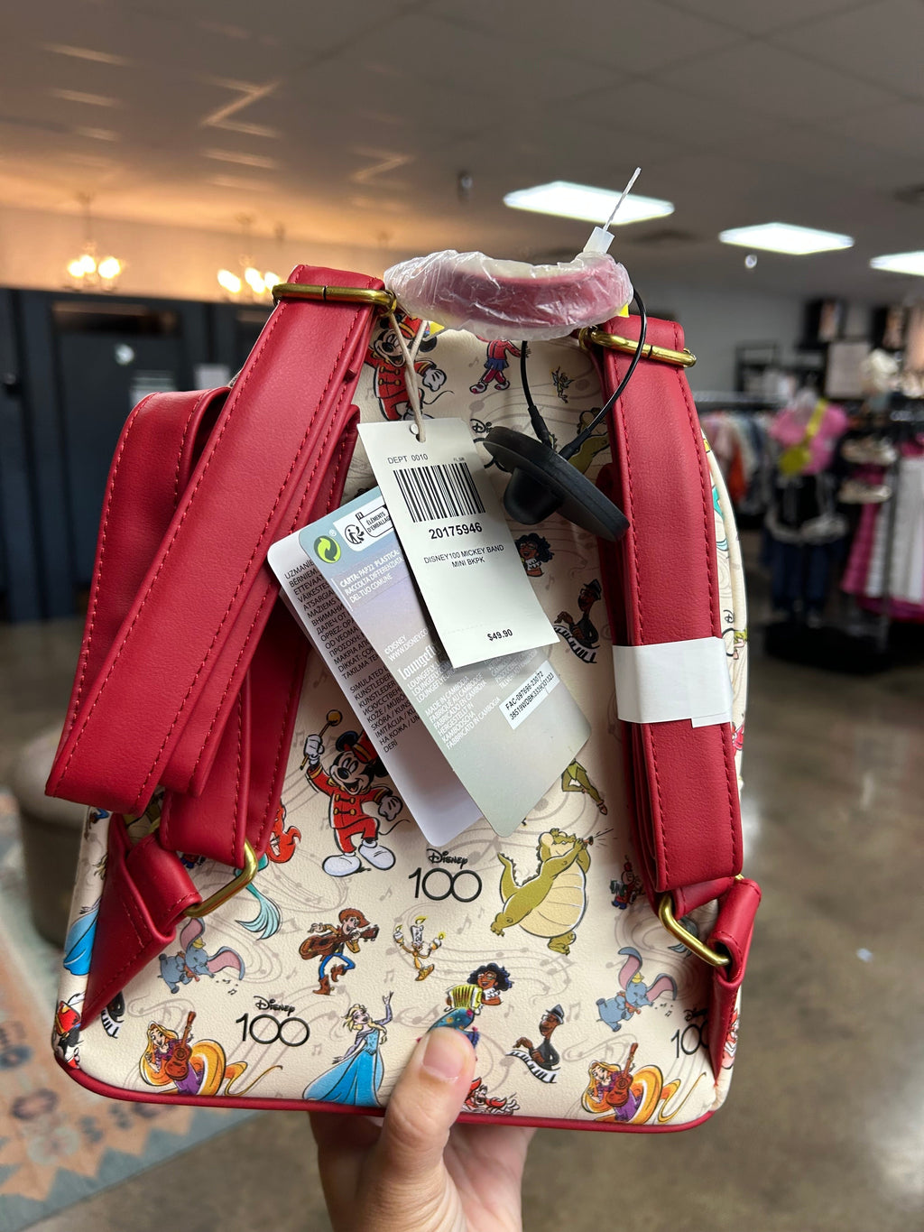 Backpack By Loungefly In Cream, Size:Medium