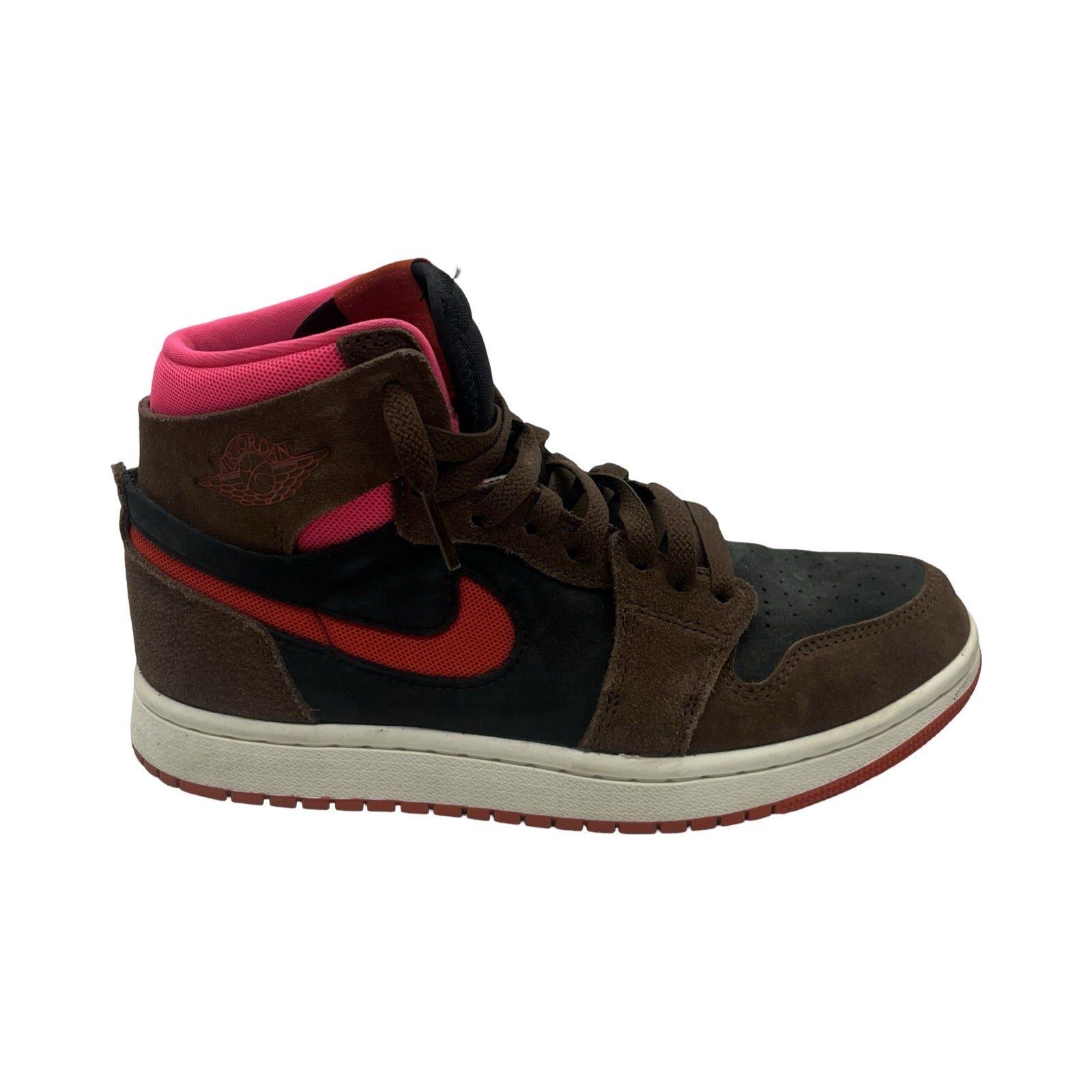 Shoes Luxury Designer By Jordan In Black & Brown, Size:7