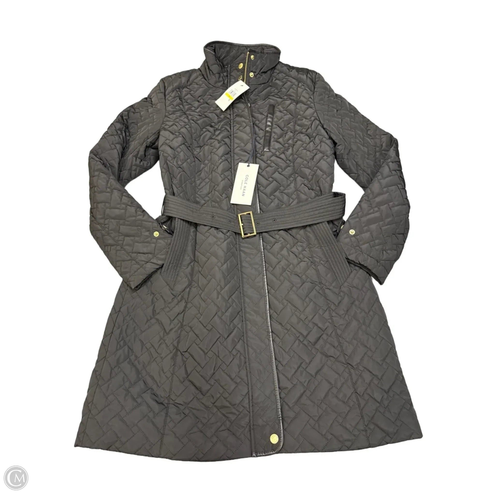 Jacket Puffer & Quilted By Cole-haan In Black, Size: M
