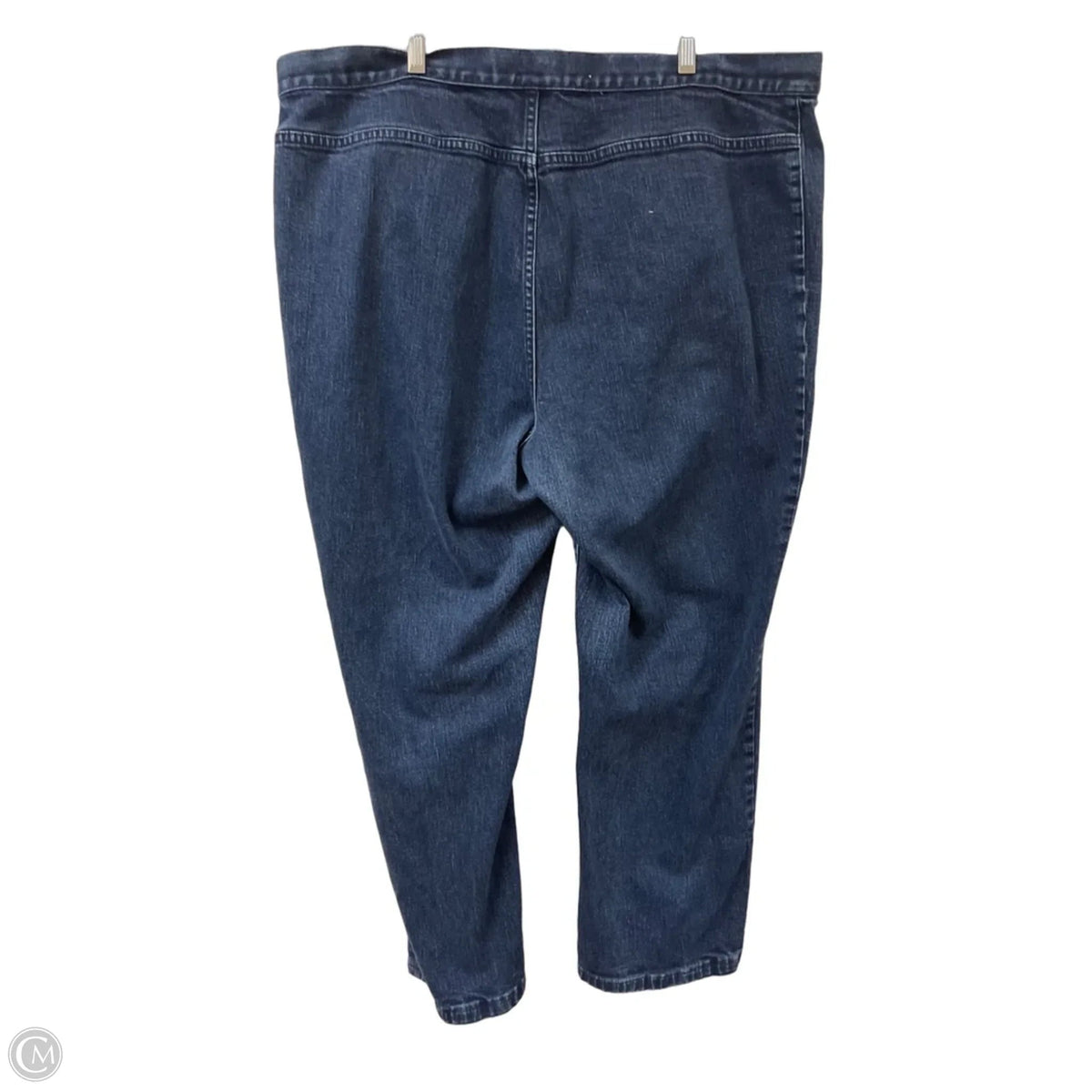 Jeans Straight By Lauren By Ralph Lauren In Blue Denim, Size: 20