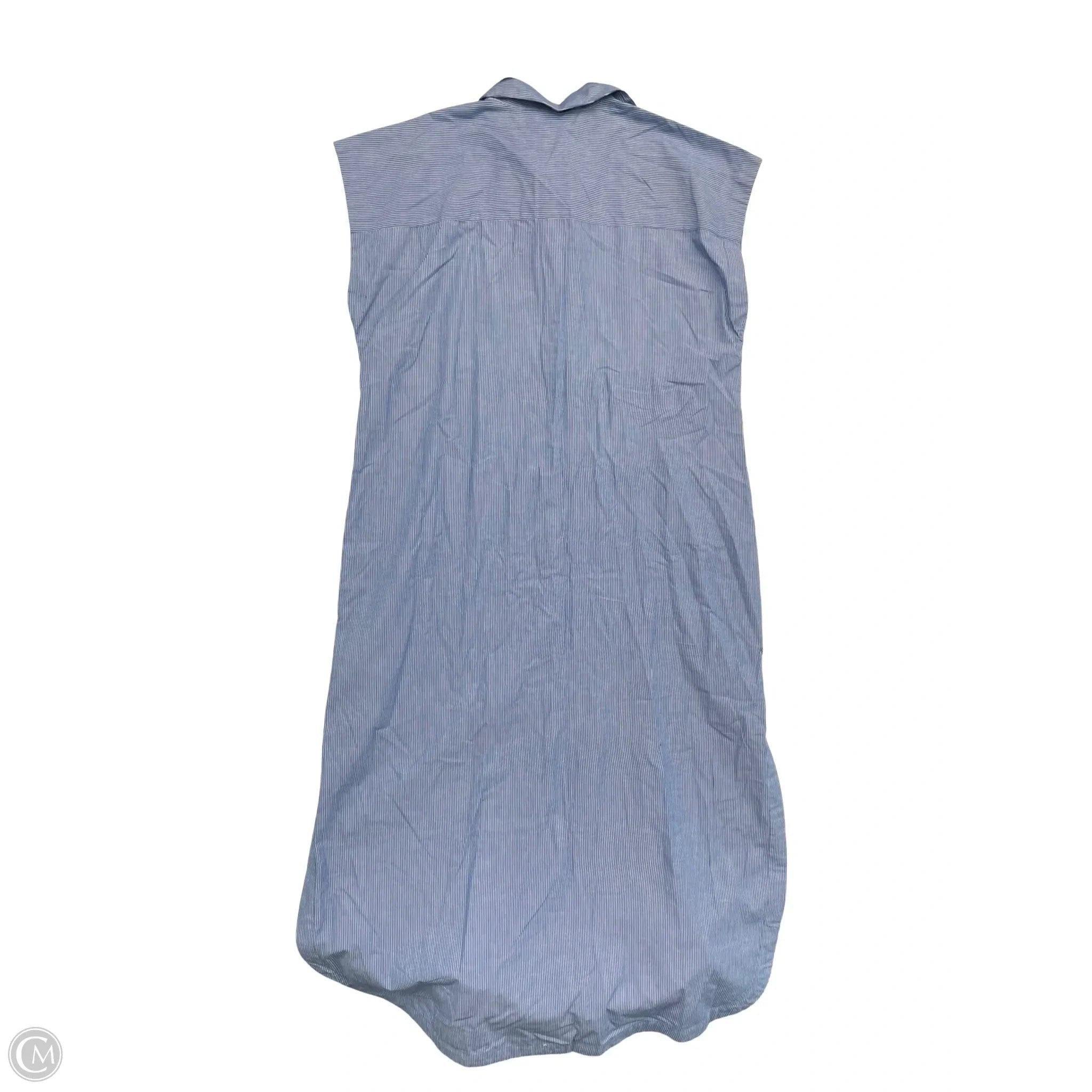 Dress Casual Maxi By Abercrombie And Fitch In Blue & White, Size: L