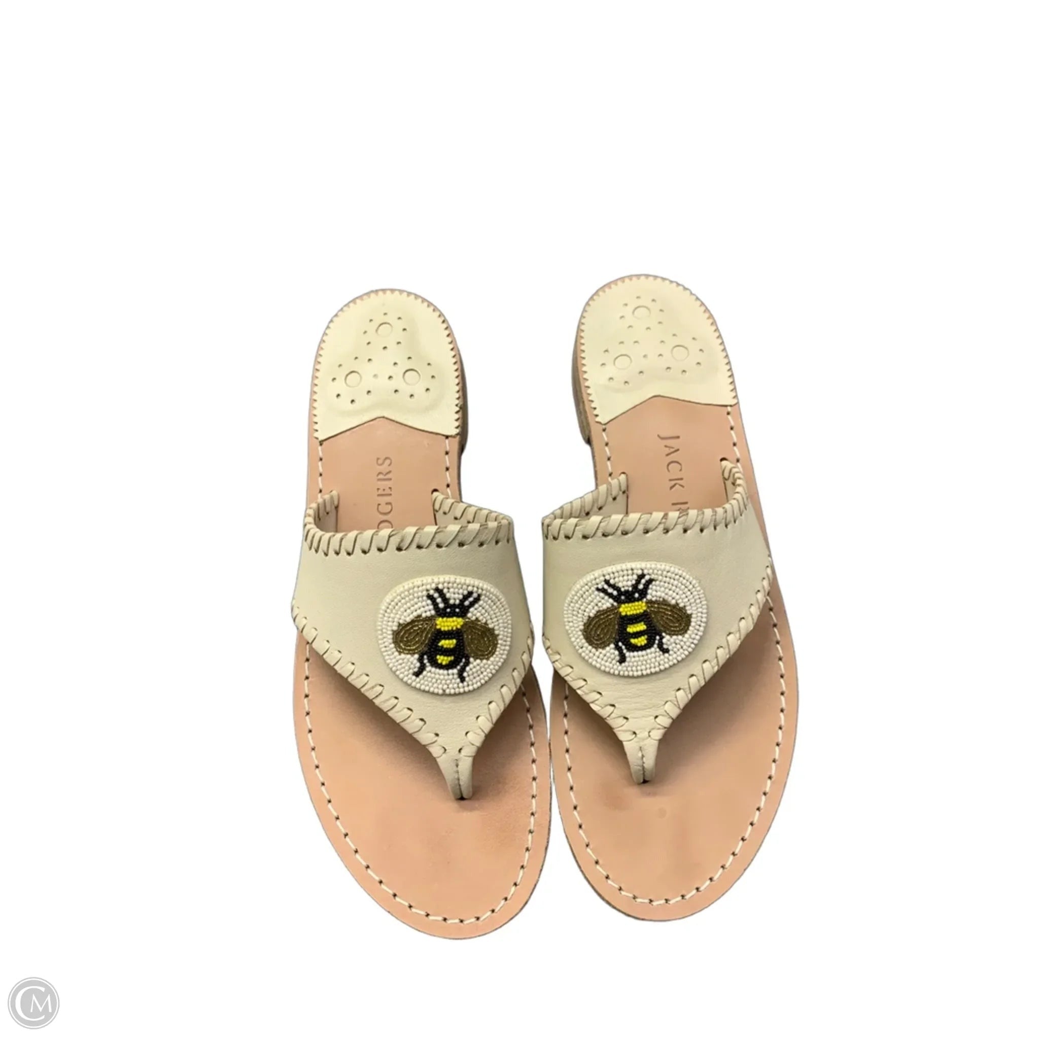 Sandals Flats By Jack Rogers In Cream, Size: 8.5