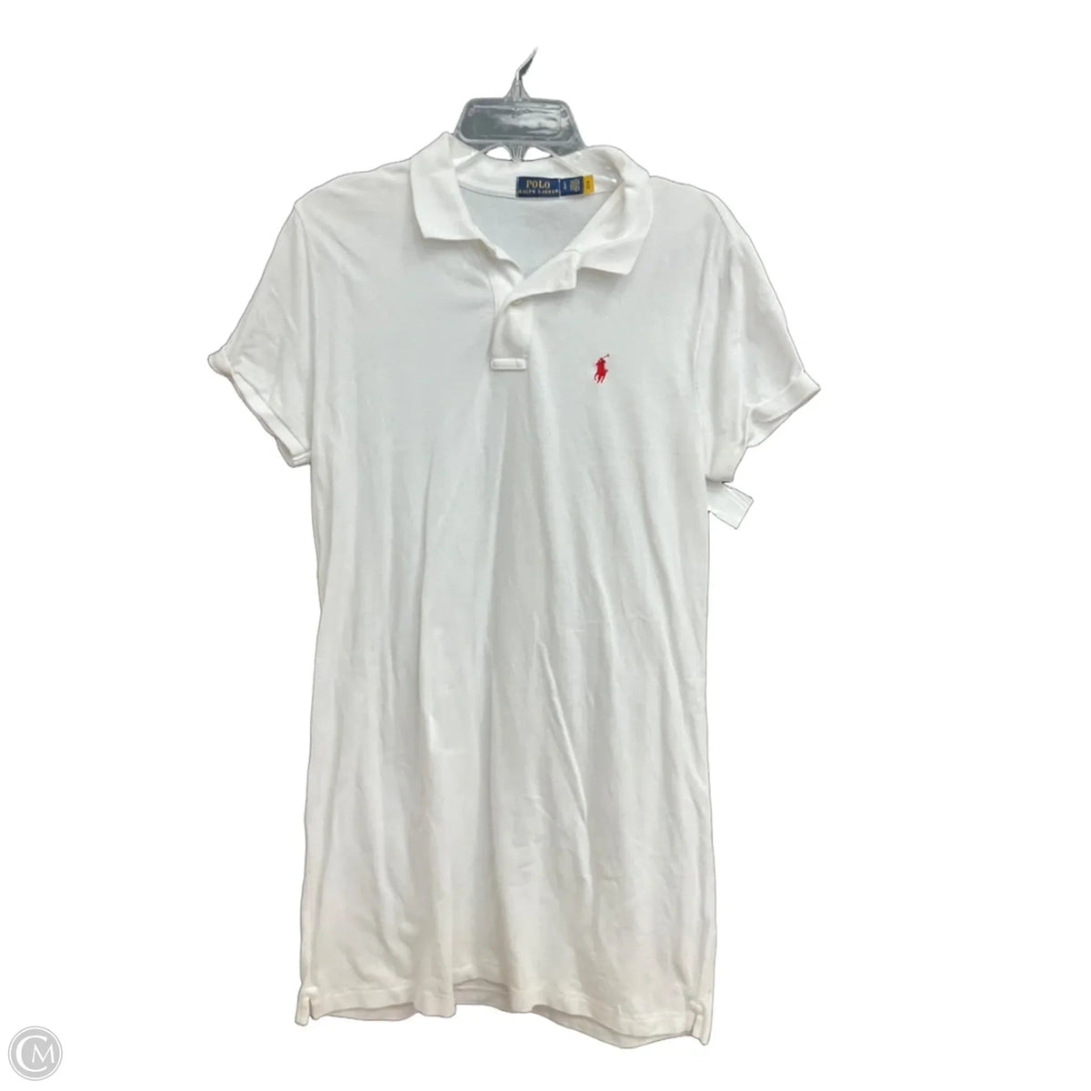 Dress Casual Midi By Polo Ralph Lauren In White, Size: L
