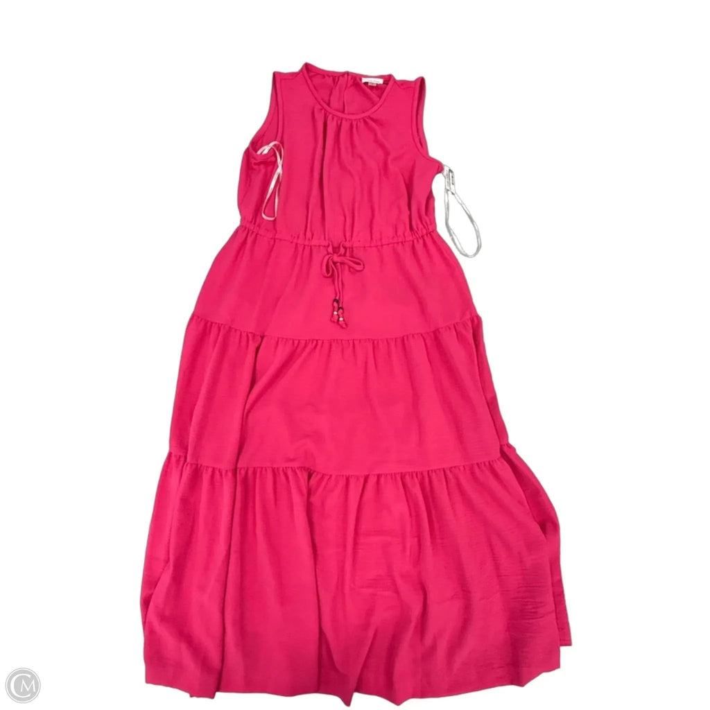 Dress Casual Maxi By Calvin Klein In Pink, Size: L