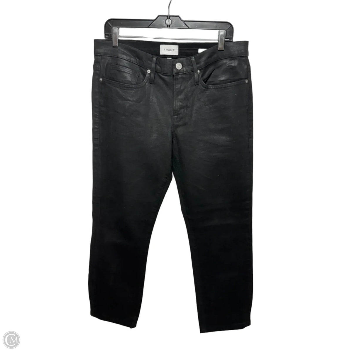 L’Homme Skinny Jeans By Frame In Black Denim, Size: 14/32