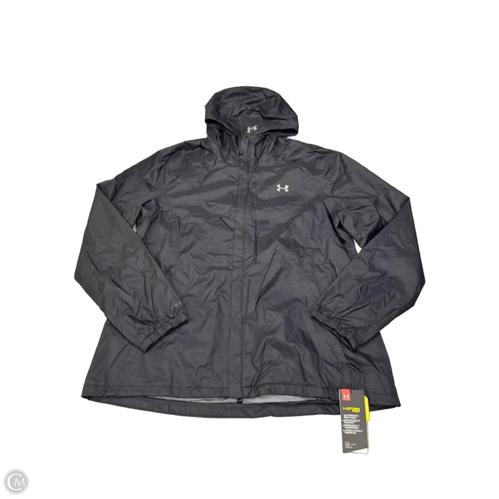 Jacket Windbreaker By Under Armour In Black, Size: Xl