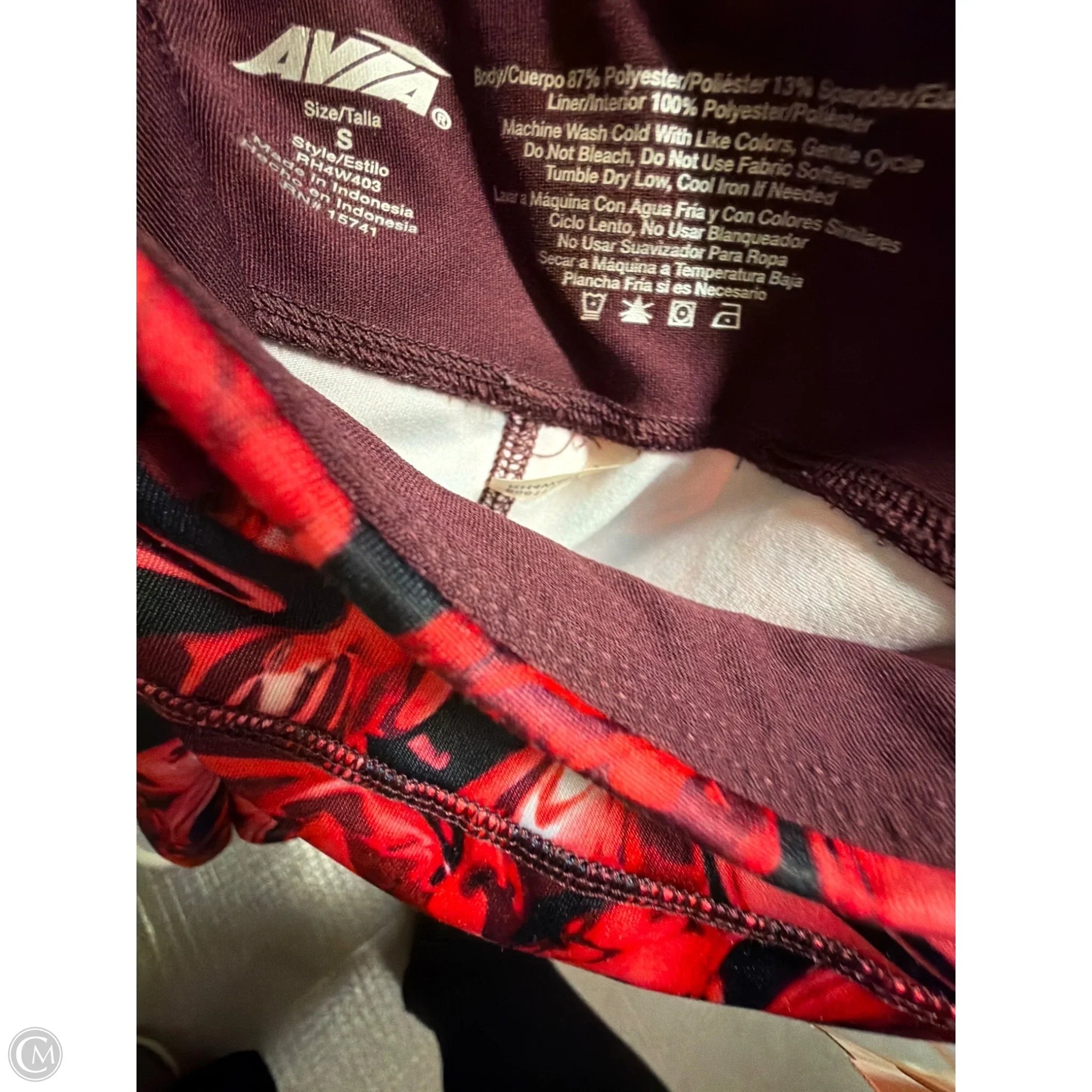 Athletic Shorts By Avia In Red, Size: S