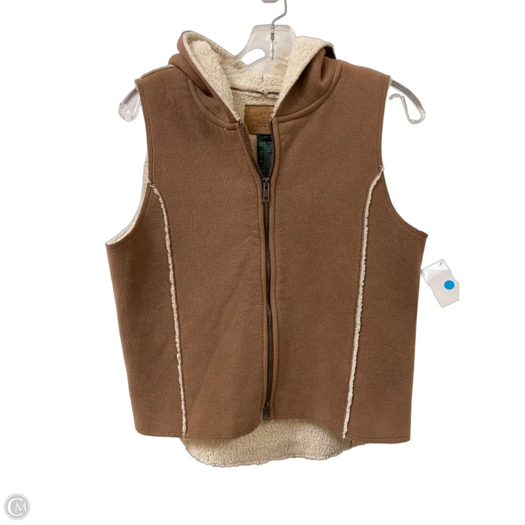 Vest Faux Fur & Sherpa By Lauren By Ralph Lauren In Brown, Size: S
