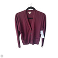 Sweater Cardigan By J. Crew In Maroon, Size: M