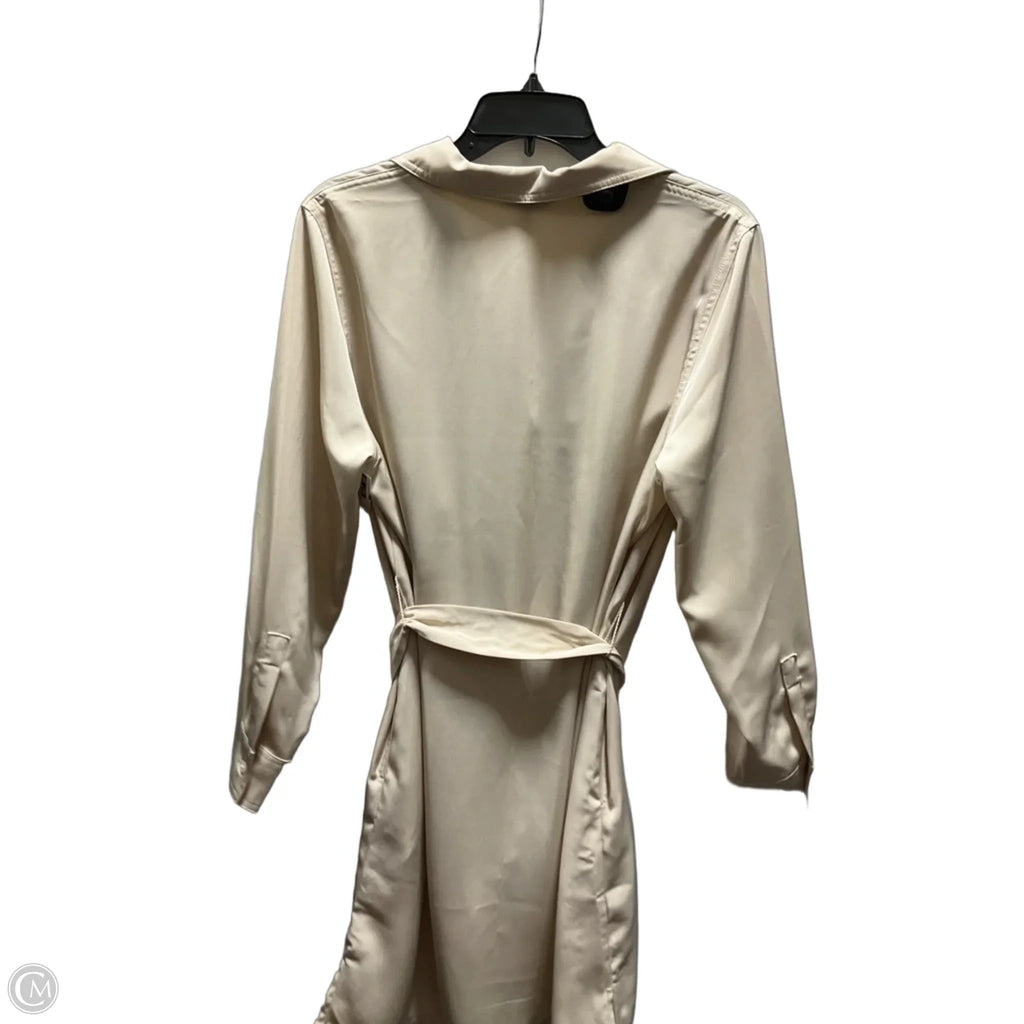 Dress Casual Maxi By Banana Republic In Beige, Size: L