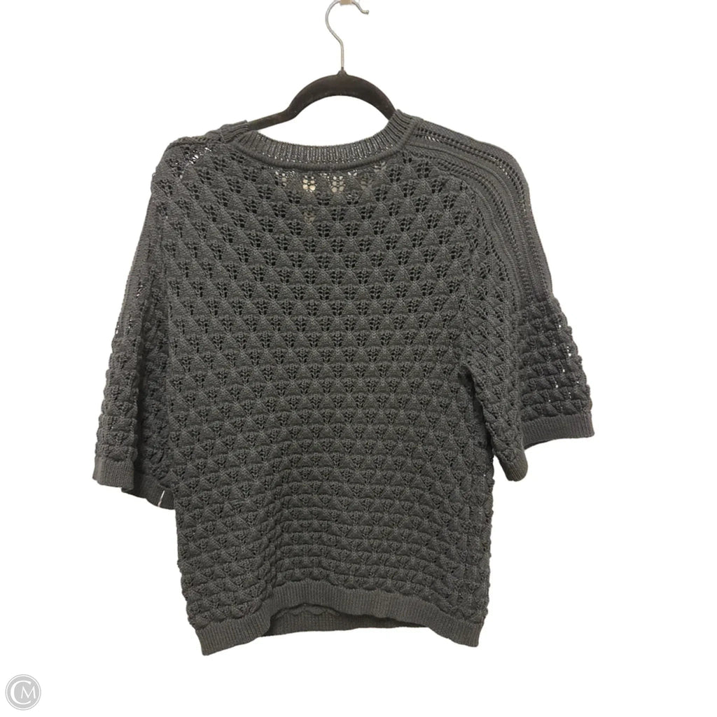 Sweater Short Sleeve By H&m In Black, Size: L