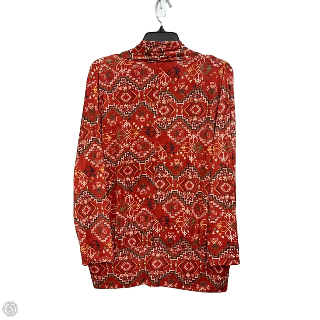 Top Long Sleeve By Cato In Orange, Size: Xl