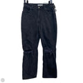 Jeans Straight By Abercrombie And Fitch In Black Denim, Size: 8