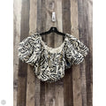 Top Short Sleeve By A New Day In Zebra Print, Size: L