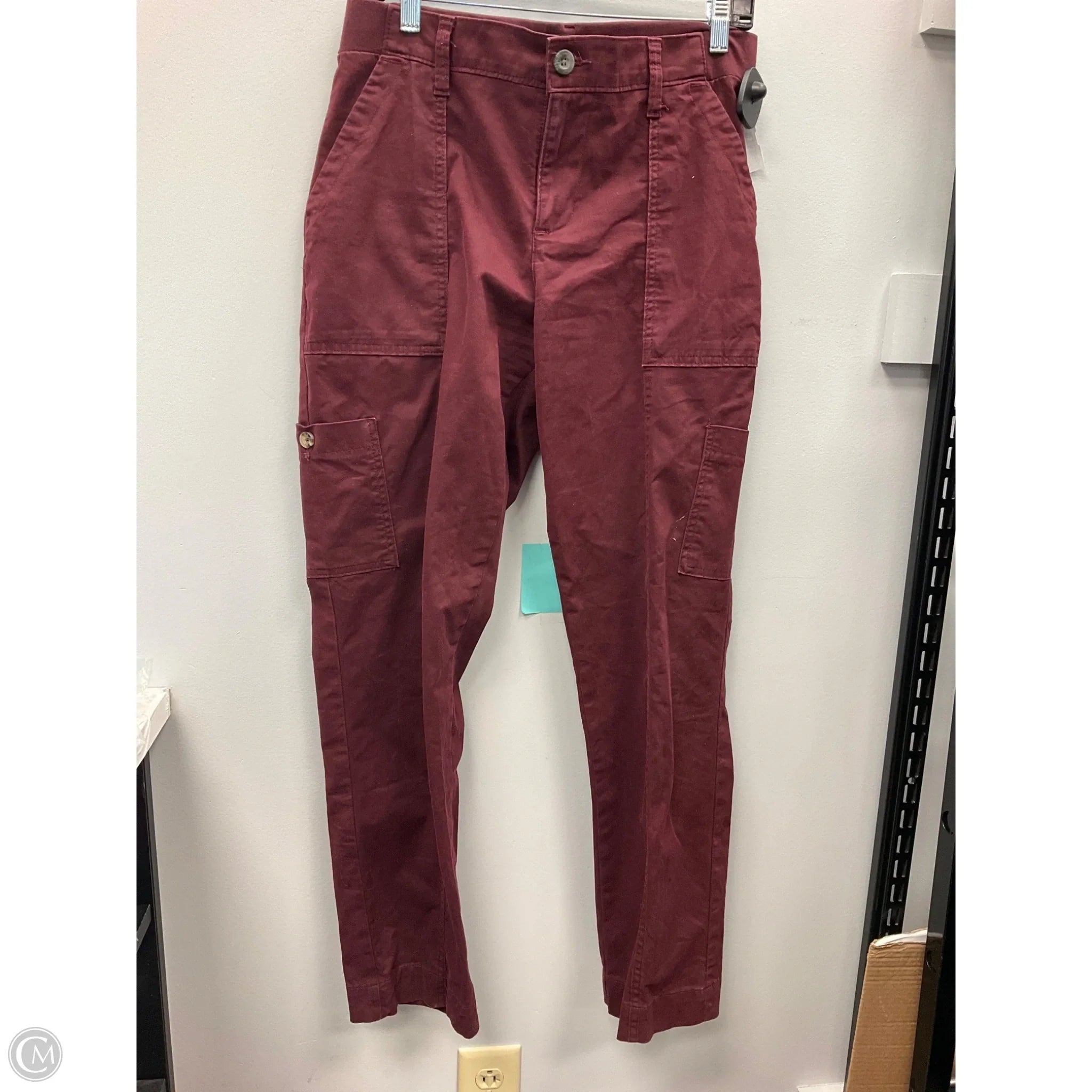 Pants Cargo & Utility By Lee In Maroon, Size: M
