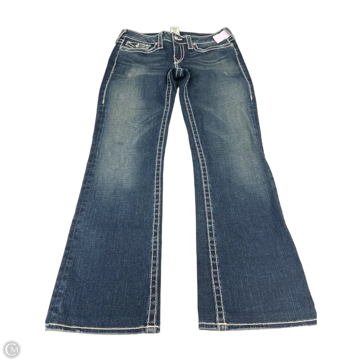 Jeans Boot Cut By True Religion In Blue Denim, Size: 14