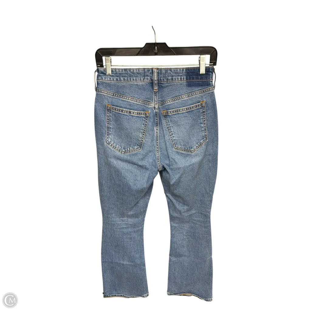 Jeans Boot Cut By Abercrombie And Fitch In Blue Denim, Size: 0p