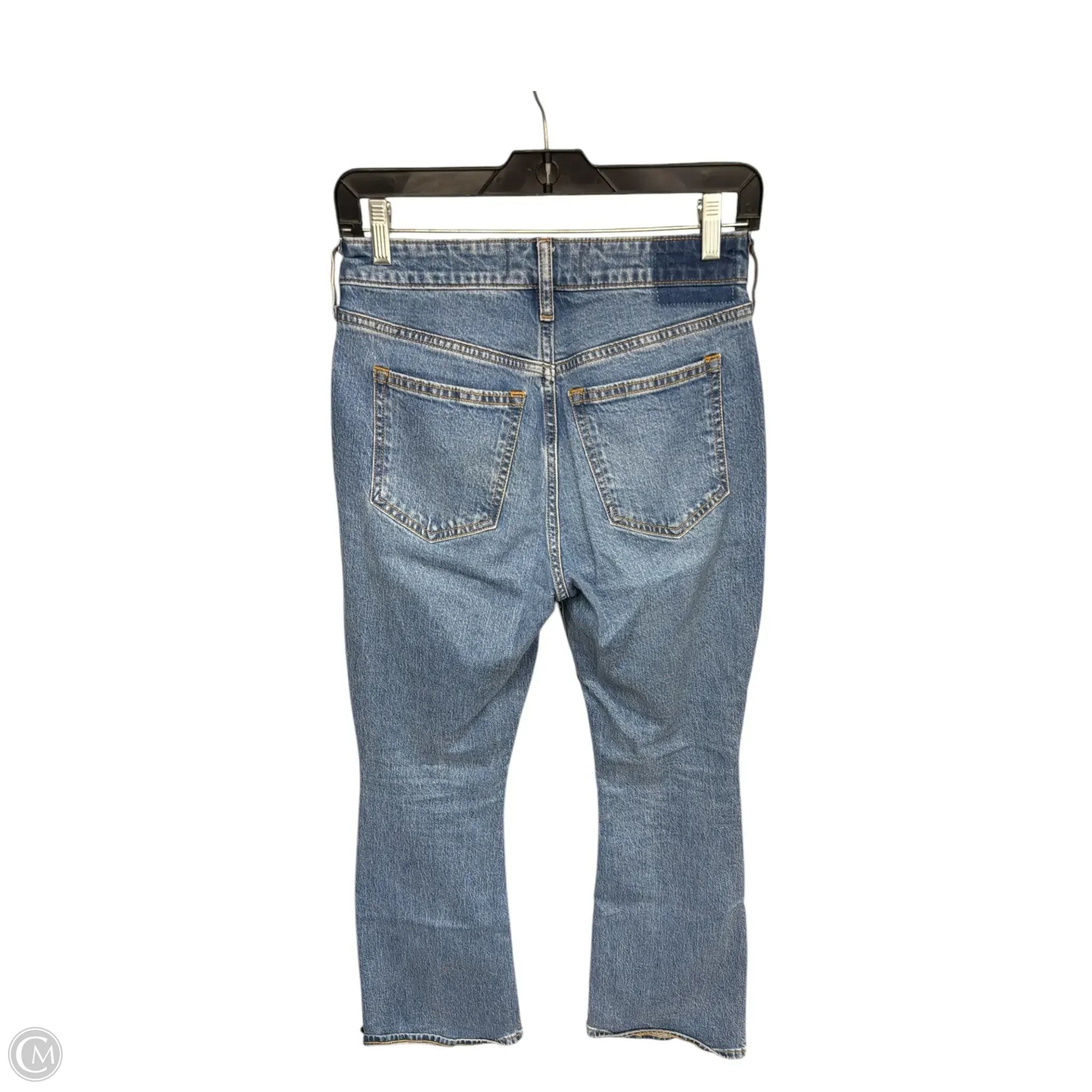 Jeans Boot Cut By Abercrombie And Fitch In Blue Denim, Size: 0p