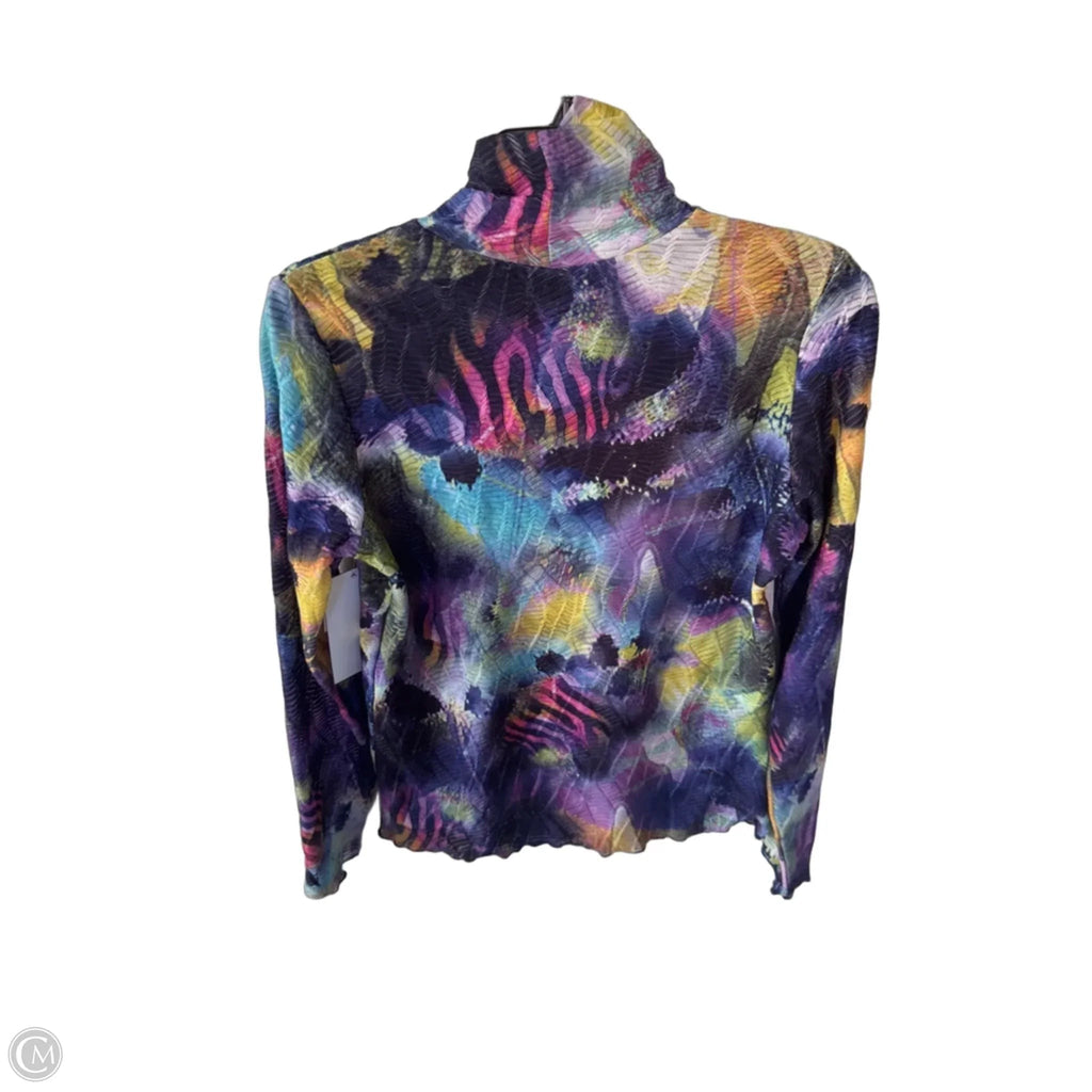 Top Long Sleeve By Clothes Mentor In Blue & Purple, Size: M