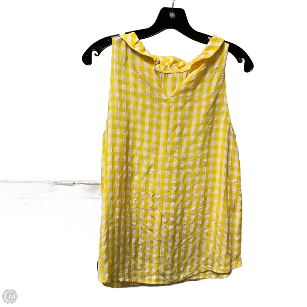 Top Sleeveless By J. Crew In Yellow, Size: Xs