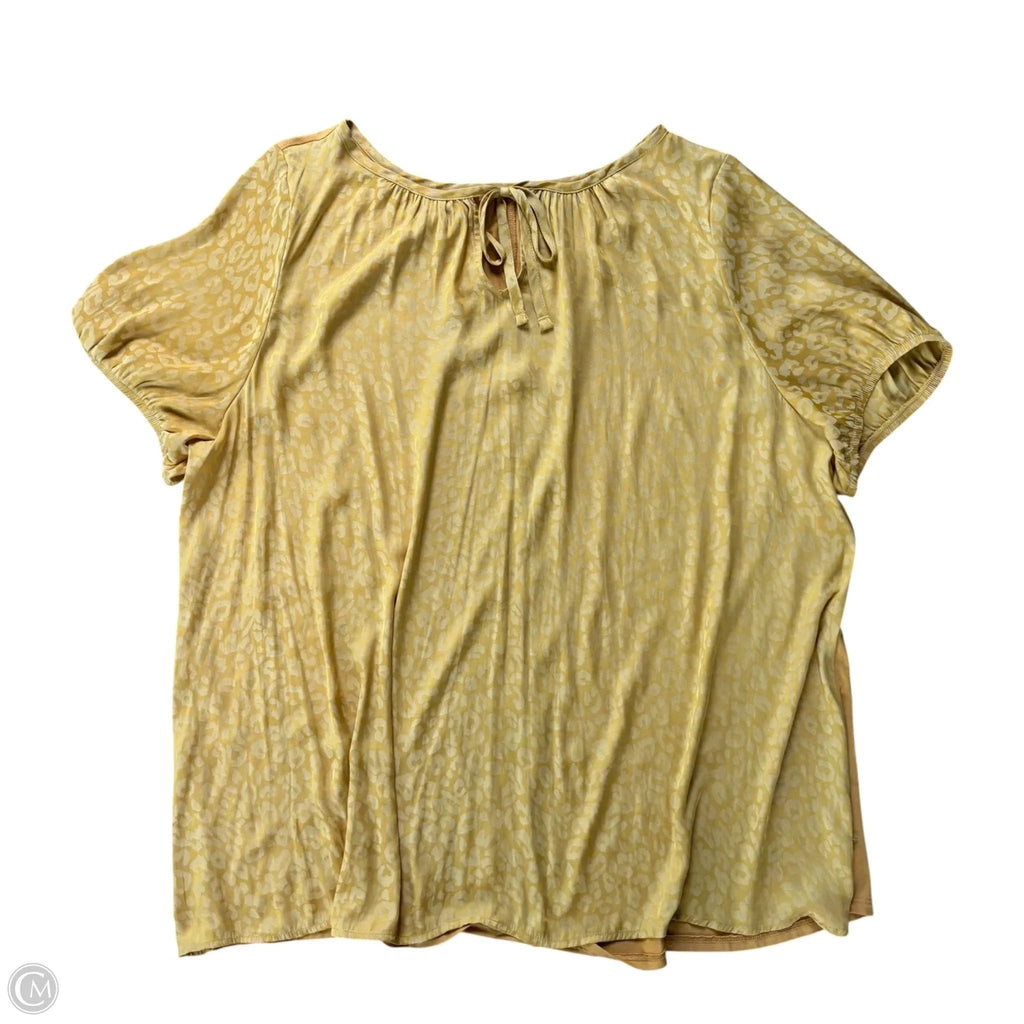 Top Short Sleeve By Lane Bryant In Animal Print, Size: 2x