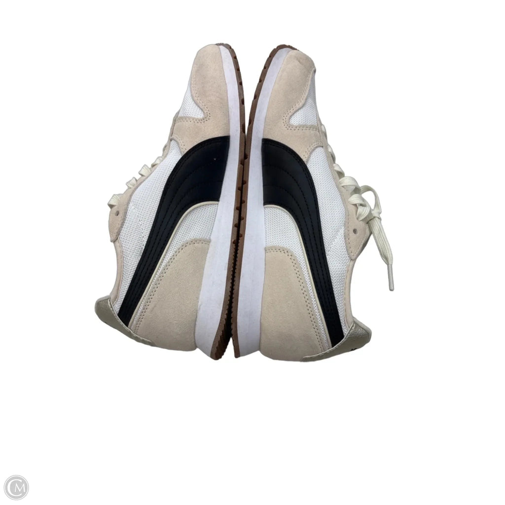 Shoes Athletic By Puma In Black & Cream, Size: 8