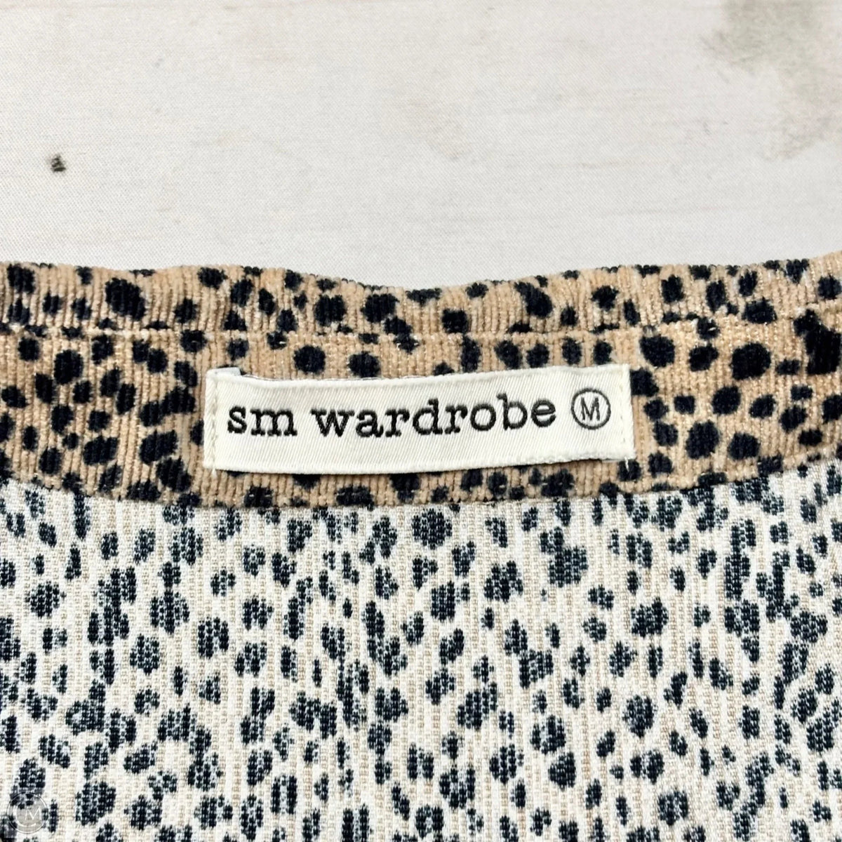 Jacket Shirt By SM Wardrobe In Animal Print, Size: M