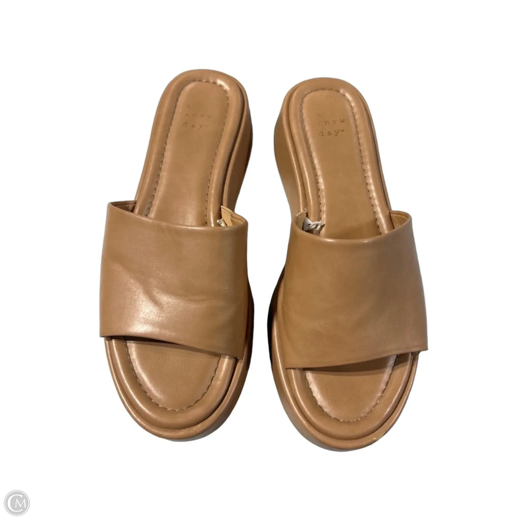 Sandals Flats By A New Day In Brown, Size: 7.5