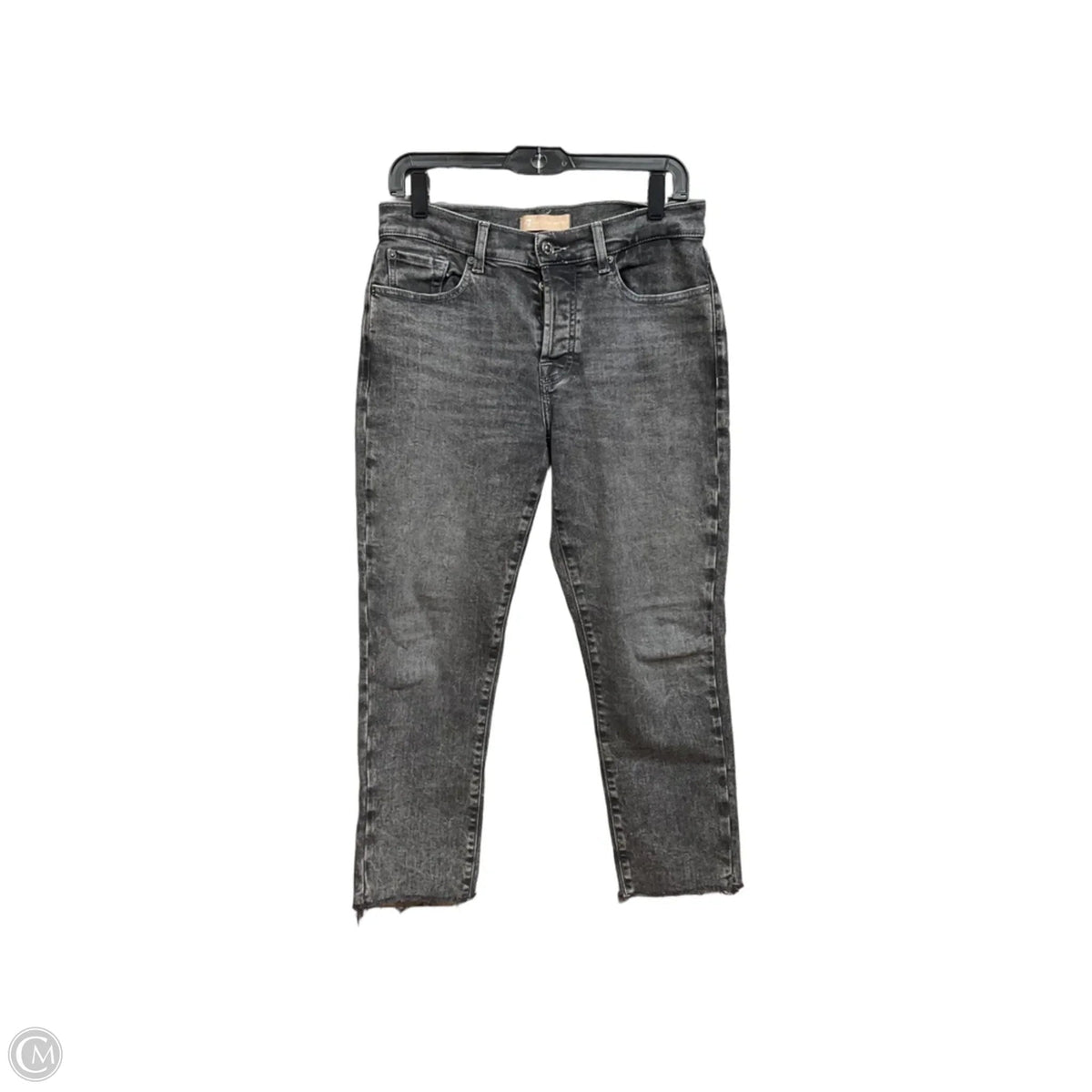 Jeans Skinny By 7 For All Mankind In Grey Denim, Size: 6