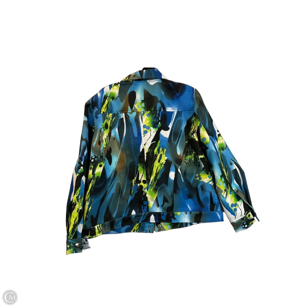 Blazer By Nancy Bolen In Blue, Size: L