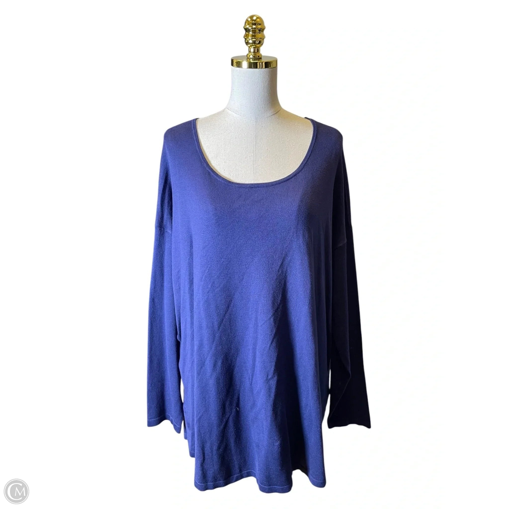 Sweater By Soft Surroundings In Navy, Size: 2x