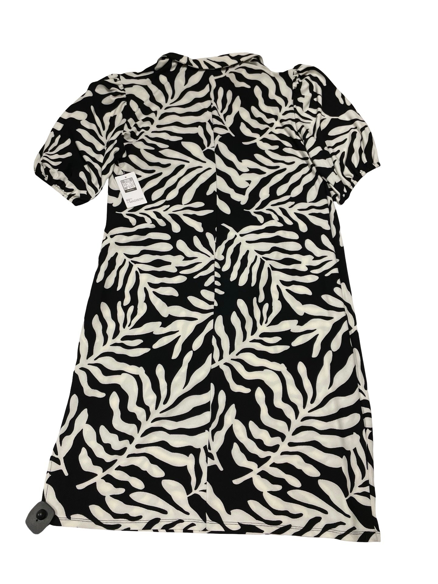 Dress Casual Midi By 89Th And Madison In Black & White, Size:Xl