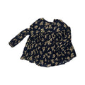 Blouse Ls By Chelsea And Theodore In Navy, Size:L