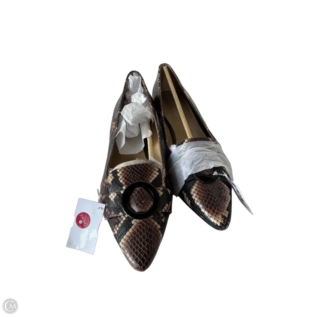Shoes Heels Block By Naturalizer In Snakeskin Print, Size: 12