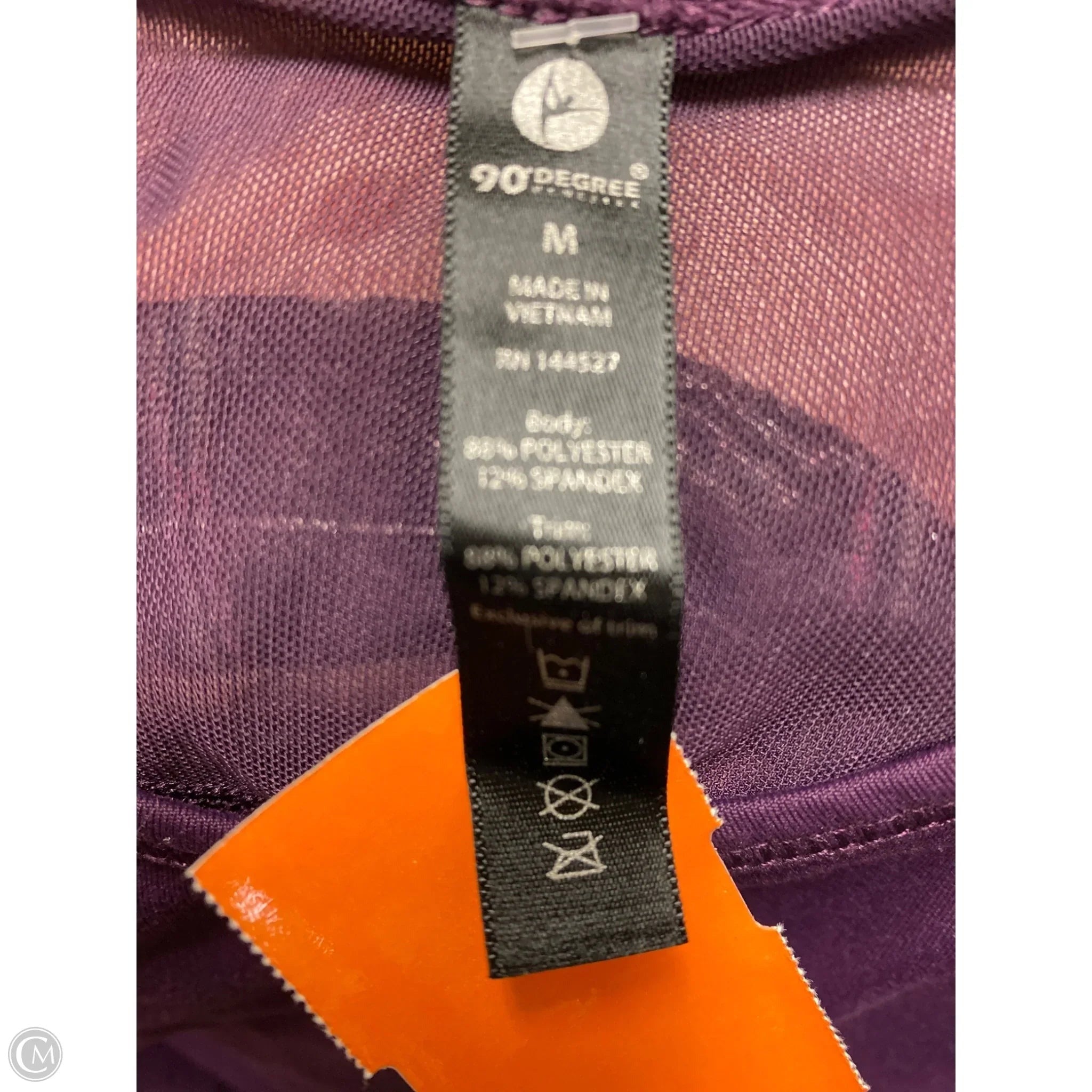Athletic Tank Top By 90 Degrees By Reflex In Purple, Size: M