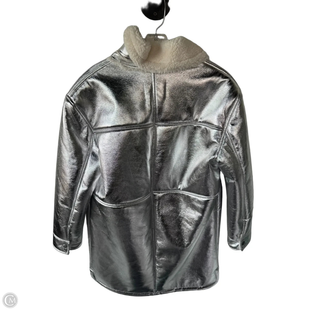 Coat Other By 7 For All Mankind In Silver & White, Size: M
