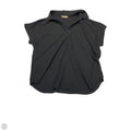 Blouse Short Sleeve By Timeson In Black, Size: L