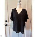 Top Short Sleeve By Lush In Black, Size: S